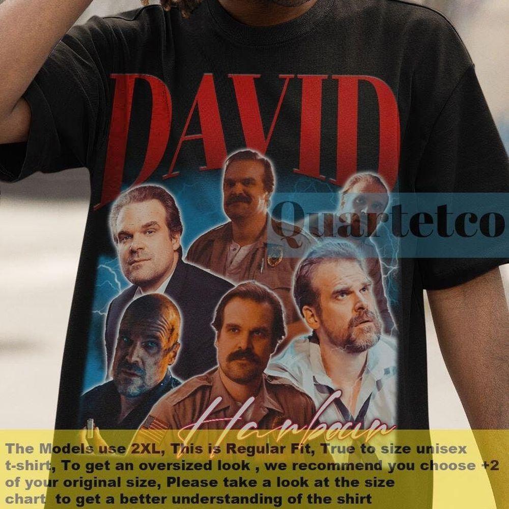 Vintage David Harbour Vuitino Shirt Vintage David Harbour Vuitino Shirt